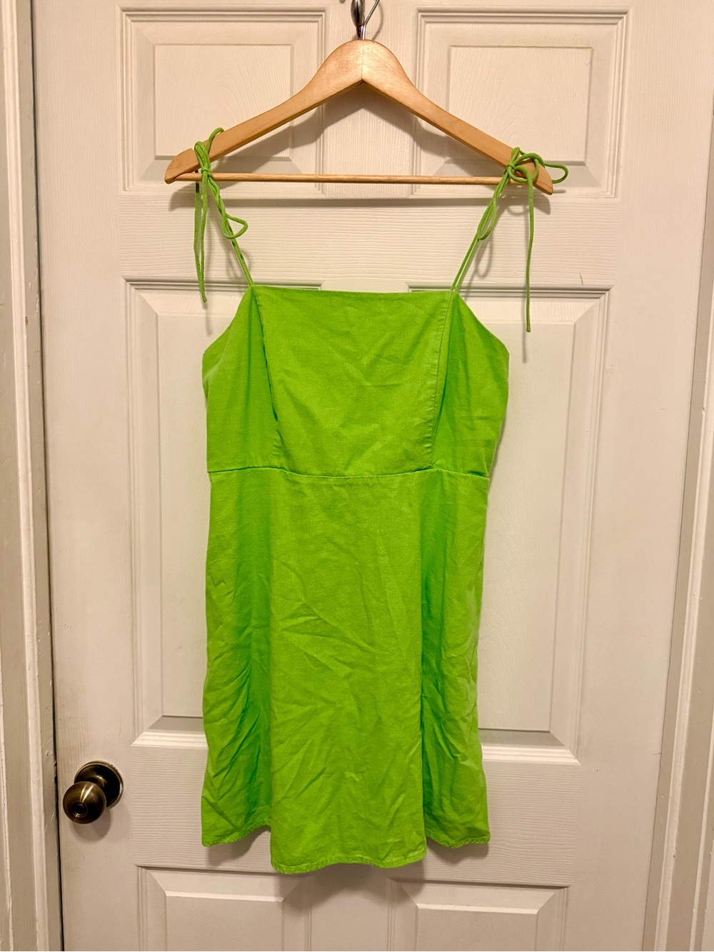 Bright Green Cotton Summer Dress